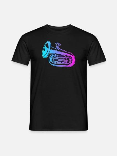 Instrument Euphonist Euphoniumist Spieler Euphonium - Männer T-Shirt - Schwarz