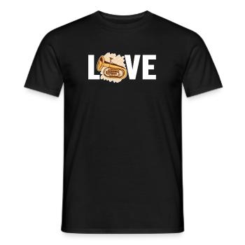 Euphonium Amour Euphoniumiste Instrument Euphoniste - T-shirt homme - noir - Devant - AI Model Male 178 light (178cm)
