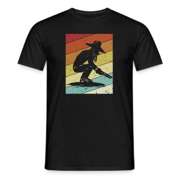 Retro Prospektion Bergmann Seifenbau Goldwaschen - Männer T-Shirt - Schwarz - Vorne - AI Model Male 178 light (178cm)