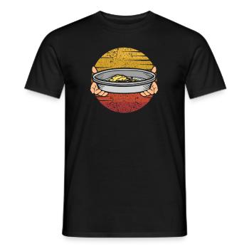 Retro Prospektion Bergmann Seifenbau Goldwaschen - Männer T-Shirt - Schwarz - Vorne - AI Model Male 178 light (178cm)