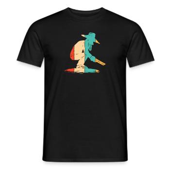 Retro Prospektion Seife Bergbau Bergmann Goldwaschen - Männer T-Shirt - Schwarz - Vorne - AI Model Male 178 light (178cm)