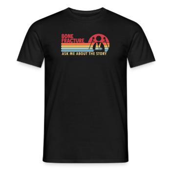 Knochenbruch Die Geschichte Gebrochener Arm Bein-Chirurg - Männer T-Shirt - Schwarz - Vorne - AI Model Male 178 light (178cm)