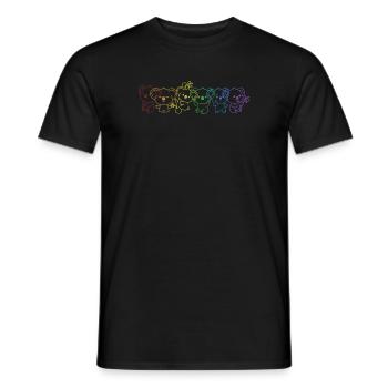 Koala LGBT Rainbow Koalabear Eucalyptus Lover - Men's T-Shirt - black - Front - AI Model Male 178 light (178cm)