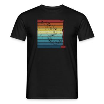 Rétro Opéra House Chanteur Ténor Chanteur Amant - T-shirt homme - noir - Devant - AI Model Male 178 light (178cm)