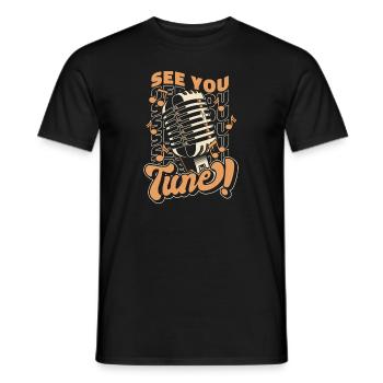 See You Tune Opéra House Chanteur Ténor Chanteur - T-shirt homme - noir - Devant - AI Model Male 178 light (178cm)