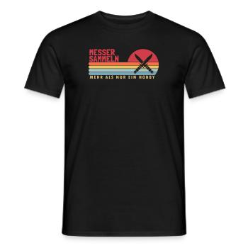 Messer Sammeln mehr als ein Hobby Lover Knife - Männer T-Shirt - Schwarz - Vorne - AI Model Male 178 light (178cm)