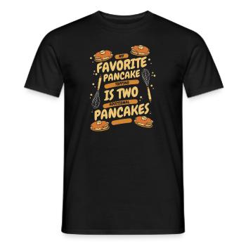 Lieblingsrezepte für Pfannkuchen-Toppings Grillkuchen - Männer T-Shirt - Schwarz - Vorne - AI Model Male 178 light (178cm)