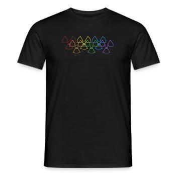 Nuklearingenieur LGBT Regenbogen Uran Nuklear - Männer T-Shirt - Schwarz - Vorne - AI Model Male 178 light (178cm)