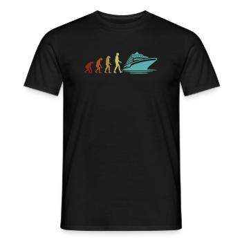 Cruising Vacation Evolution Cruise Ship Cruise - Men's T-Shirt - black - Front - AI Model Male 178 light (178cm)
