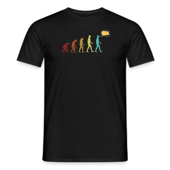 Gouda Evolution Fromager Amateur de Queso - T-shirt homme - noir - Devant - AI Model Male 178 light (178cm)