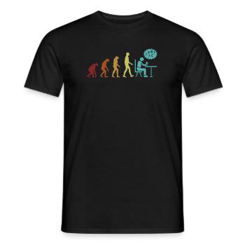 Dyslexie Evolution Dyslexie Thérapeute Apraxie - T-shirt homme - noir - Devant - AI Model Male 178 light (178cm)