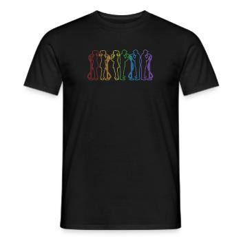LGBT Rainbow Opera House Chanteur Ténor Chanteur - T-shirt homme - noir - Devant - AI Model Male 178 light (178cm)