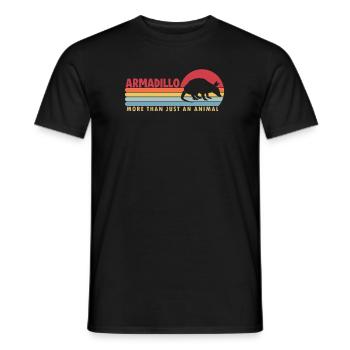 Armadillo more than an Animal Pink Fairy - Men's T-Shirt - black - Front - AI Model Male 178 light (178cm)