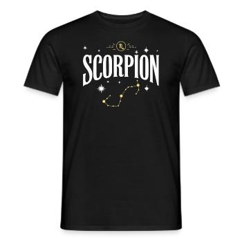 Signe astro scorpion - T-shirt homme - noir - Devant - AI Model Male 178 light (178cm)