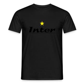 inter_02 - Men's T-Shirt - black - Front - AI Model Male 178 light (178cm)