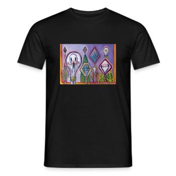 graffiti 10 - Men's T-Shirt - black - Front - AI Model Male 178 light (178cm)