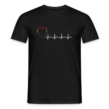 LGBT puls Cadeau Sentence Pride Droits - T-shirt homme - noir - Devant - AI Model Male 178 light (178cm)