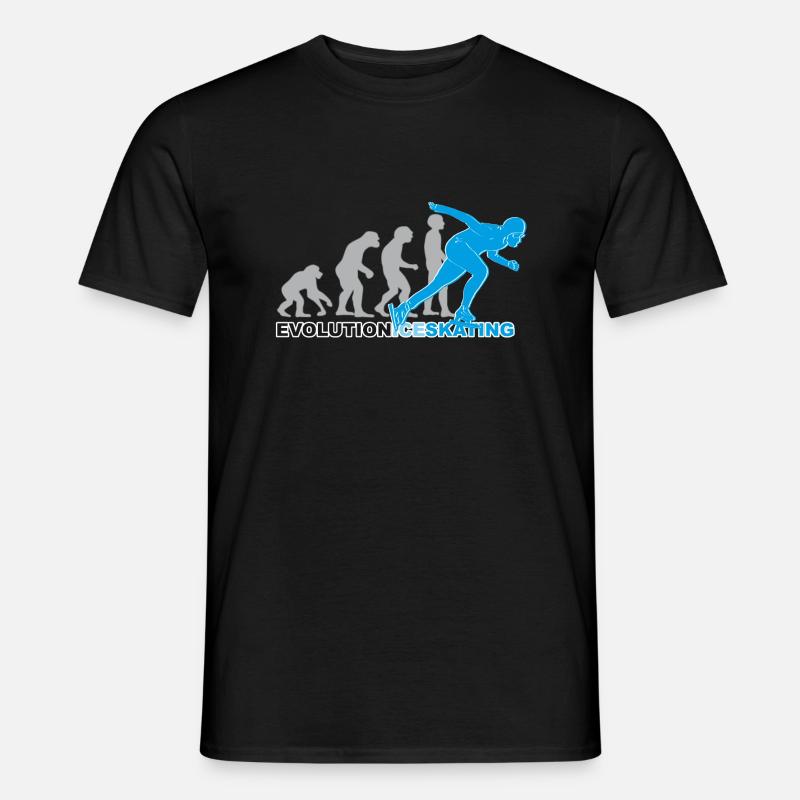 Evolution ice skating, ice skating, ice skating - Men’s T-shirt - black