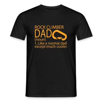 Bouldern Klettern Climbing - Männer T-Shirt - Schwarz - Vorne - AI Model Male 178 light (178cm)