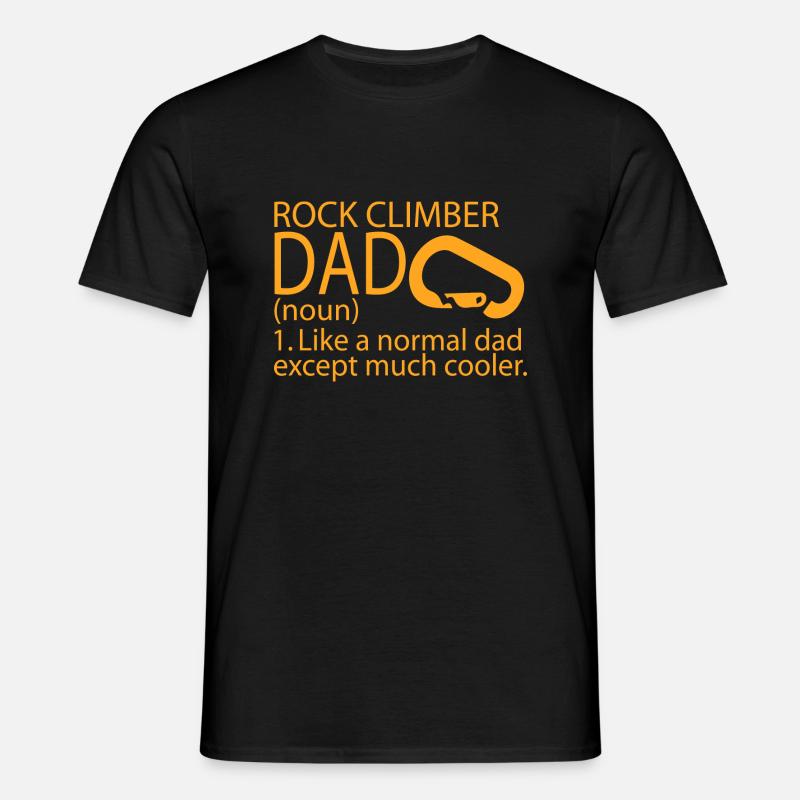 Bouldern Klettern Climbing - Männer T-Shirt - Schwarz