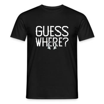 Guess Where Piercing Piercings - Men's T-Shirt - black - Front - AI Model Male 178 light (178cm)