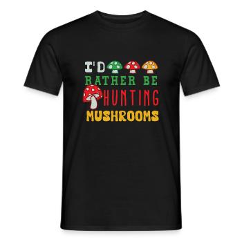Shiitake aux légumes de chasse aux champignons - T-shirt homme - noir - Devant - AI Model Male 178 light (178cm)