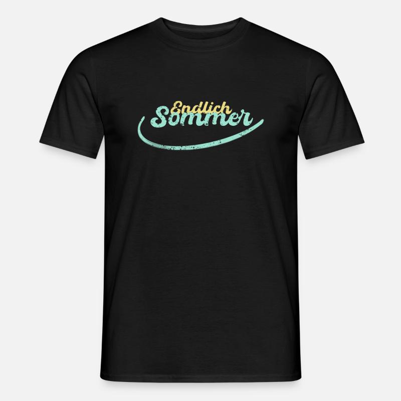 Finally summer beach holiday gift - Men’s T-shirt - black
