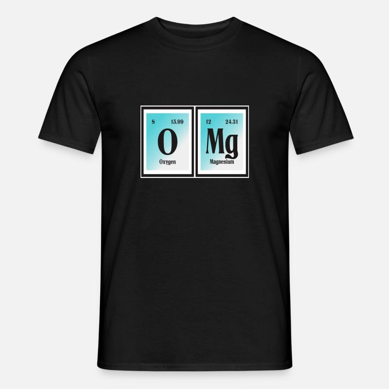 OMG | Periodensystem der Elemente - Männer T-Shirt - Schwarz