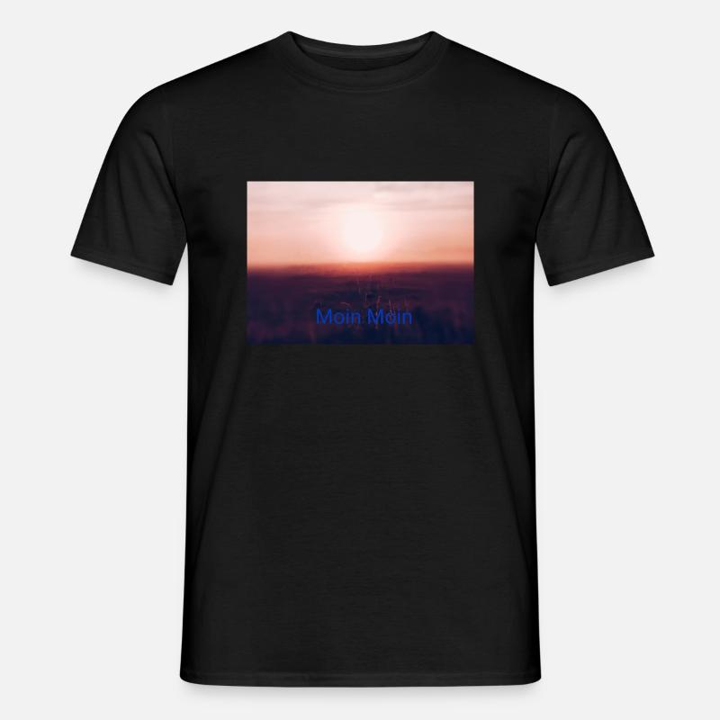 Moin Moin - Männer T-Shirt - Schwarz