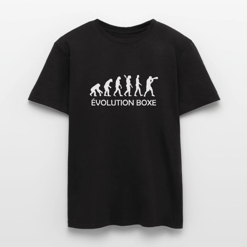 évolution boxe / evolution boxeur T-shirt homme