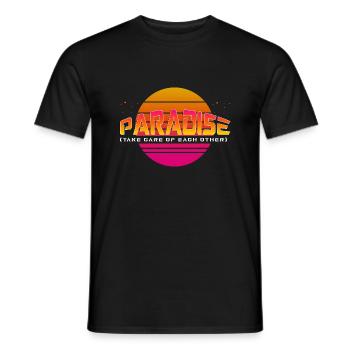 t-shirt 05 - T-shirt homme - noir - Devant - AI Model Male 178 light (178cm)
