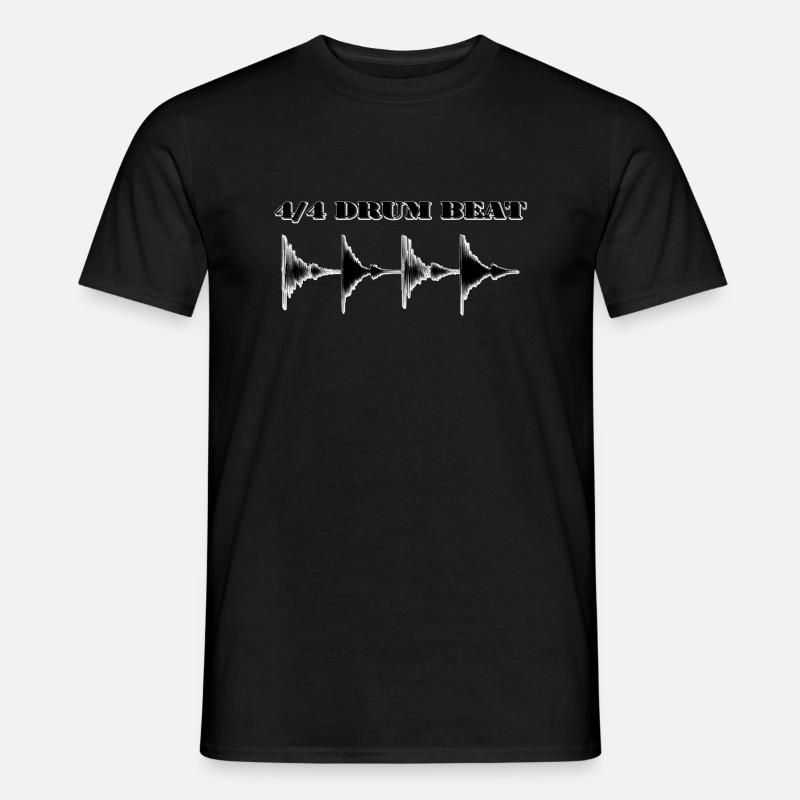 Drumbeat - Männer T-Shirt - Schwarz