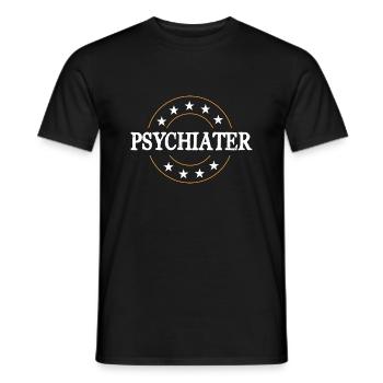 Psychiater Beruf - Männer T-Shirt - Schwarz - Vorne - AI Model Male 178 light (178cm)
