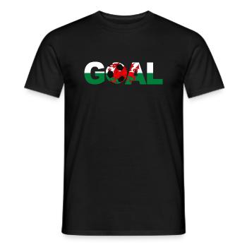 Fußball Wales Tor - Männer T-Shirt - Schwarz - Vorne - AI Model Male 178 light (178cm)