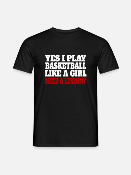 Basketball Basketball Player Basketball Club - T-shirt homme - noir