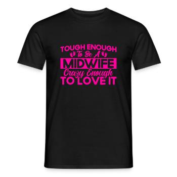 Obstétricien sage-femme LD Work Gift - T-shirt homme - noir - Devant - AI Model Male 178 light (178cm)