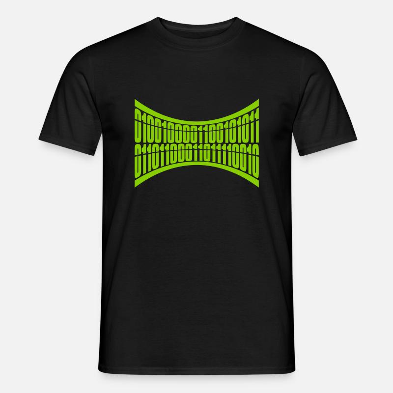 Binär Code Programm Sprache - Männer T-Shirt - Schwarz
