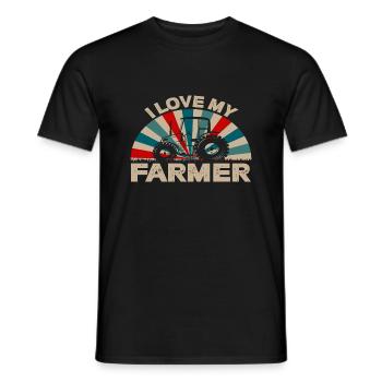 J’aime mon agriculteur - T-shirt homme - noir - Devant - AI Model Male 178 light (178cm)