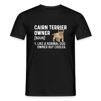 Cairn Terrier Chien - T-shirt homme - noir - Devant - AI Model Male 178 light (178cm)