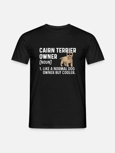 Cairn Terrier Dog - Men's T-Shirt - black