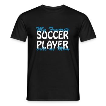 Fußball Soccer - Men's T-Shirt - black - Front - AI Model Male 178 light (178cm)