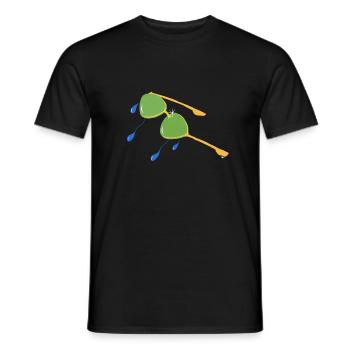 BRILLEN, DIE ICH MIR NICHT KAUFEN KONNTE, ALS ICH JUNG WAR v.Finale - Männer T-Shirt - Schwarz - Vorne - AI Model Male 178 light (178cm)