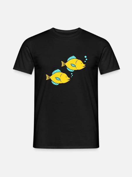 Pisces Comic - Men's T-Shirt - black