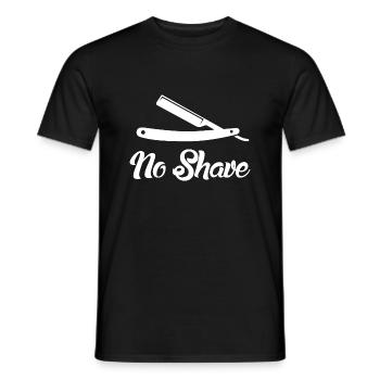 no shave blanc - T-shirt homme - noir - Devant - AI Model Male 178 light (178cm)