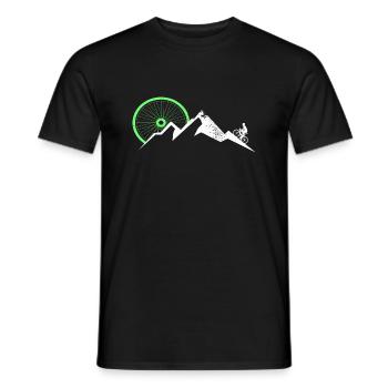 Vélo Cyclisme Montagne Montagne - T-shirt homme - noir - Devant - AI Model Male 178 light (178cm)
