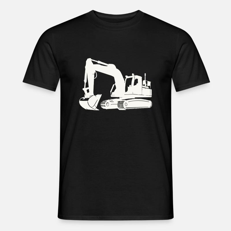 Bagger - Männer T-Shirt - Schwarz