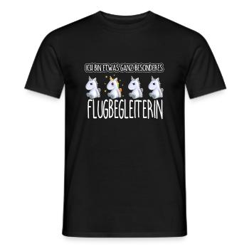 FLUGBEGLEITERIN - Toll - Männer T-Shirt - Schwarz - Vorne - AI Model Male 178 light (178cm)