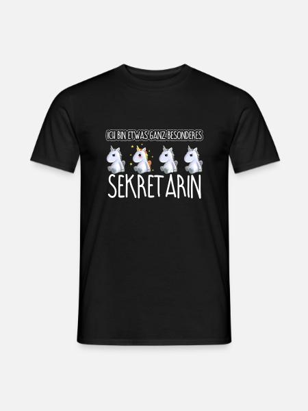 SEKRETÄRIN - Toll - Männer T-Shirt - Schwarz