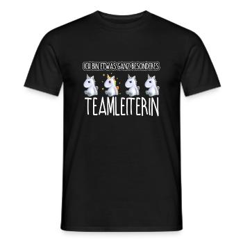 TEAMLEITERIN - Toll - Männer T-Shirt - Schwarz - Vorne - AI Model Male 178 light (178cm)