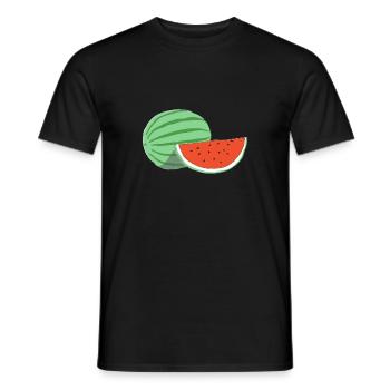 PASTÈQUE - T-shirt homme - noir - Devant - AI Model Male 178 light (178cm)